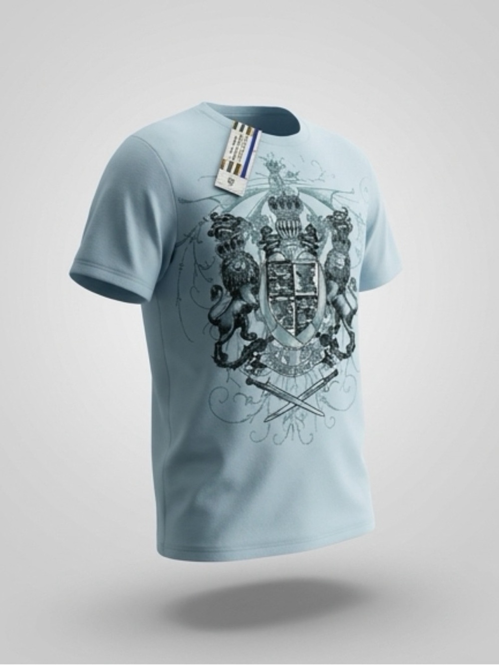 Royal Underground Sky Blue Crest Graphic Tee
